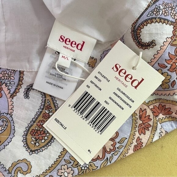 Seed Heritage Floral Paisley Bucket Hat - S/M, BNWTs - Picture 4 of 9